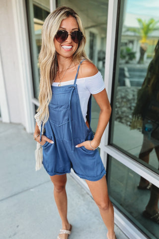 Beach Babe Tie Strap Romper MORE COLORS - Simply Me Boutique