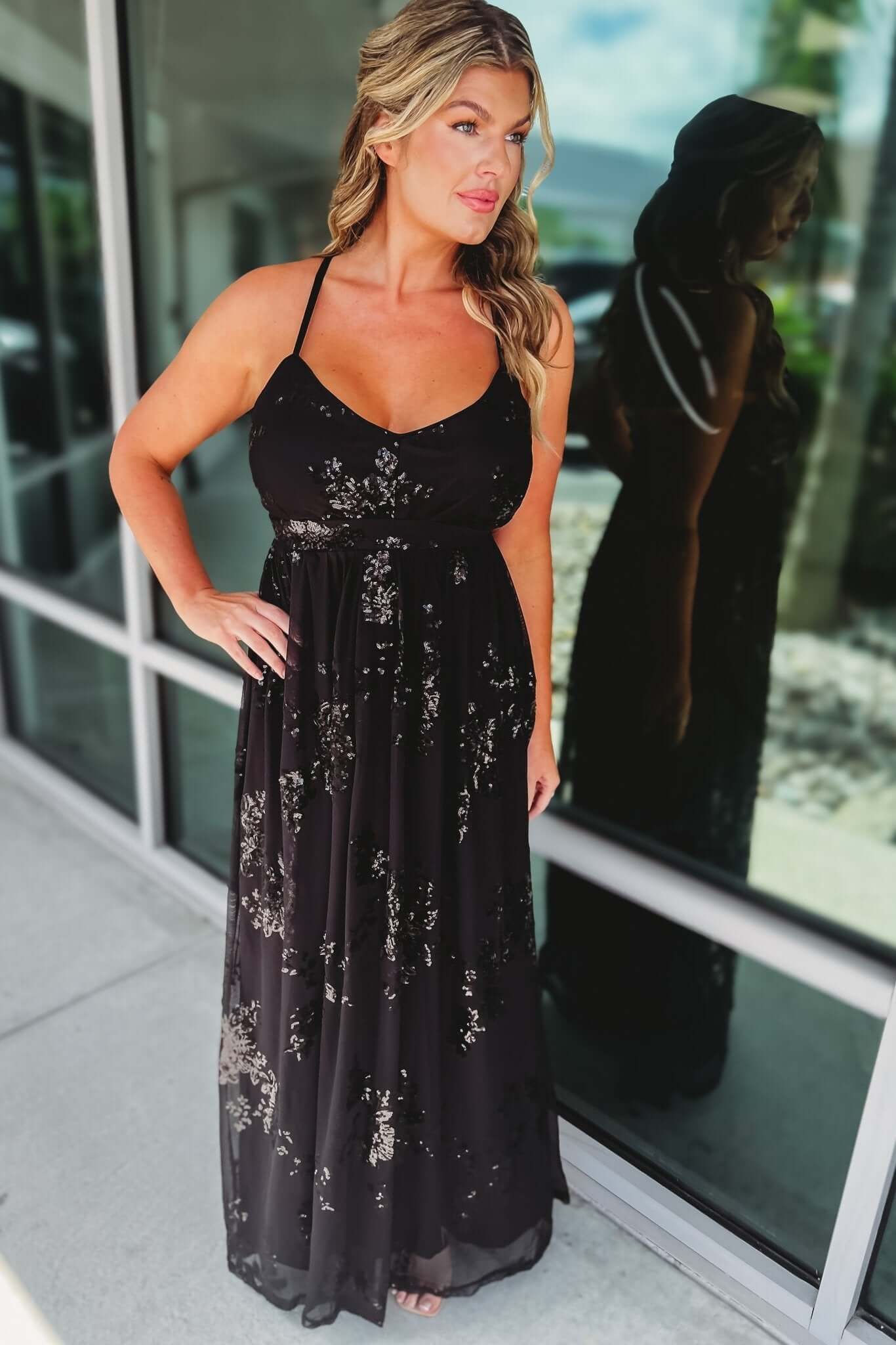 Maxi Dress Evening Dresses Simply Be Sequin Beach Wedding Guest