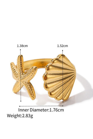 Beachy Charm Gold Ring - Simply Me Boutique