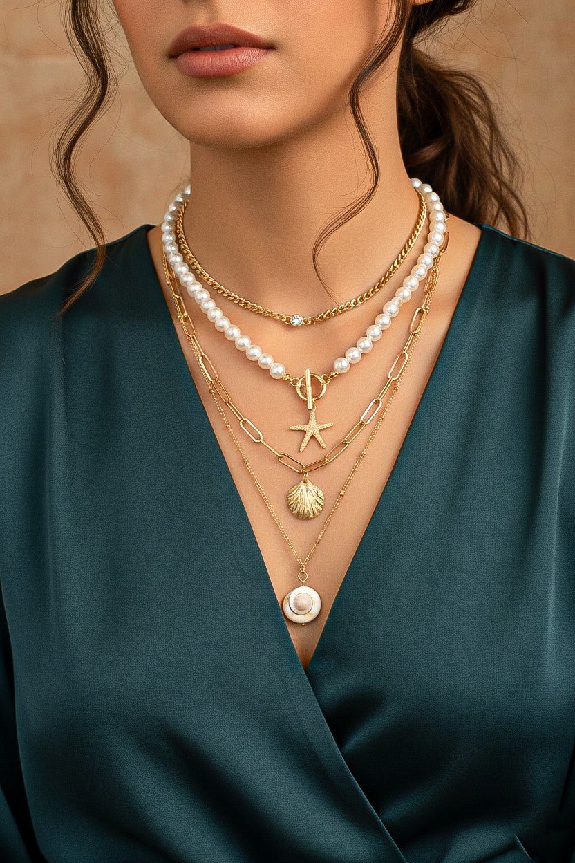 Beachy Layered Necklace Set – Simply Me Boutique