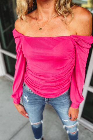 Better Without You Pink Mesh Top - Simply Me Boutique