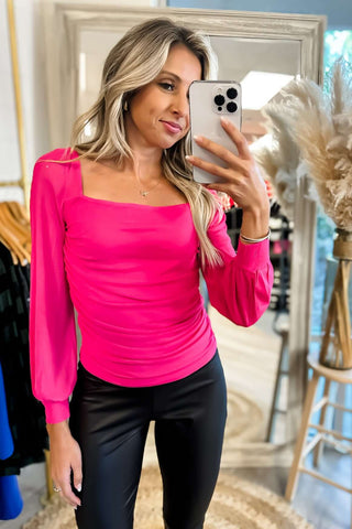 Better Without You Pink Mesh Top - Simply Me Boutique