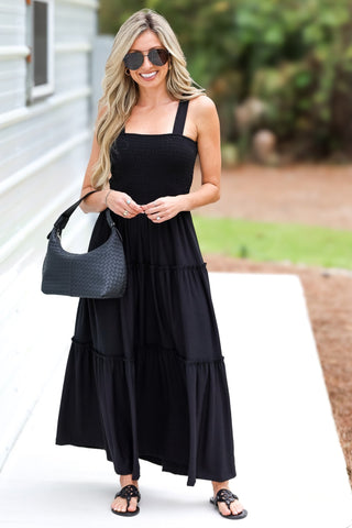 Black More Than a Memory Midi Dress - Simply Me Boutique