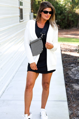 Black The Jolie Woven Sling Bum Bag - Simply Me Boutique