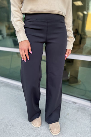 Blissful Comfort Wide Leg Black Pants - Simply Me Boutique