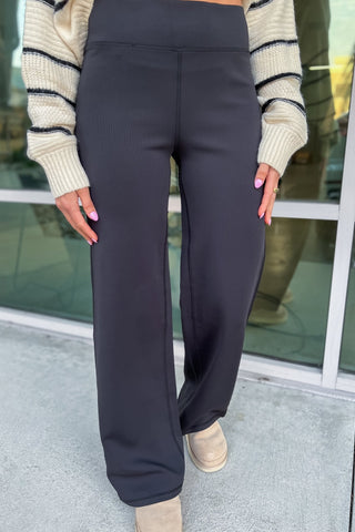 Blissful Comfort Wide Leg Black Pants - Simply Me Boutique