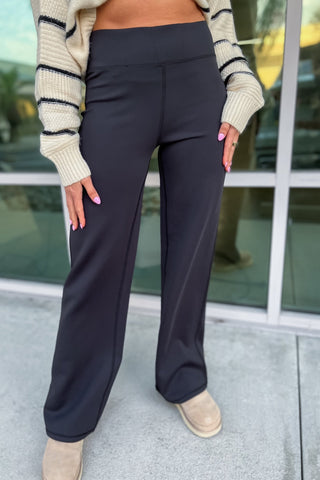 Blissful Comfort Wide Leg Black Pants - Simply Me Boutique