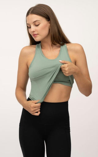 BLUE Daily Adventures Racerback Crop Top - Simply Me Boutique