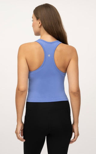 BLUE Daily Adventures Racerback Crop Top - Simply Me Boutique