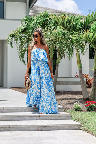Blue Lagoon Beauty Maxi Dress - Simply Me Boutique