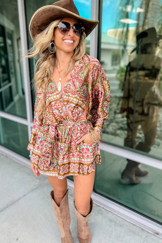 Bohemian Blooms Romper - Simply Me Boutique