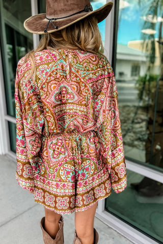 Bohemian Blooms Romper - Simply Me Boutique