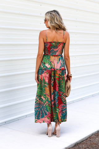 Calypso Coral Cutout Maxi Dress - Simply Me Boutique