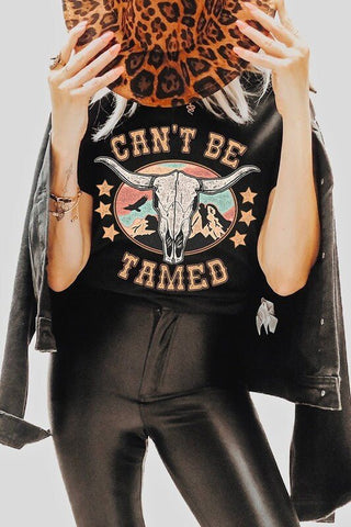 Can't Be Tamed Graphic Tee - Simply Me Boutique