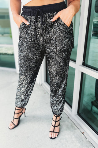 Can’t Forget Me Sequin Joggers 3 Colors! - Simply Me Boutique