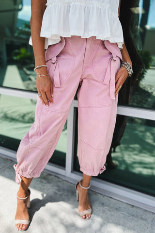 Canyon Rose Cargo Pants - Simply Me Boutique