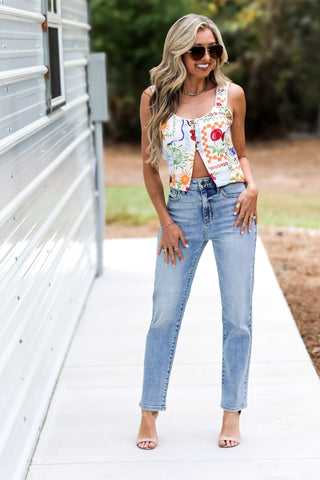 CELLO Jordyn Ultra High Rise Straight Leg Jeans - Simply Me Boutique