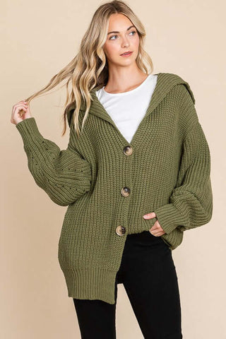 Change the World Knit Olive Cardigan - Simply Me Boutique