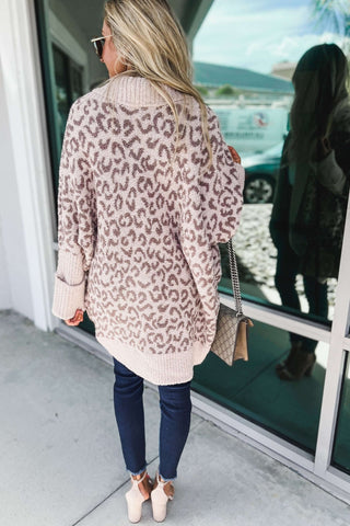 *Charcoal Not a Moment Too Soon Leopard Cardigan - Simply Me Boutique