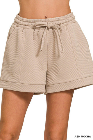 Chic Mood Textured Knit Shorts - Simply Me Boutique