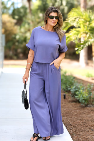 Cityscape Lightweight Pants SET (Marlin) - Simply Me Boutique