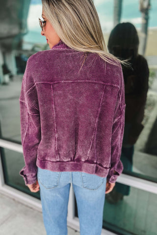 Classic Comfort Waffle Knit Cropped Jacket 3 Colors! - Simply Me Boutique