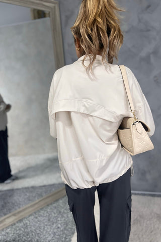 Cloud Cover Cream Oversized Active Jacket - Simply Me Boutique