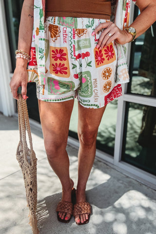 *Coastal Days Print Shorts - Simply Me Boutique