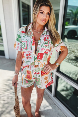 *Coastal Days Print Top - Simply Me Boutique