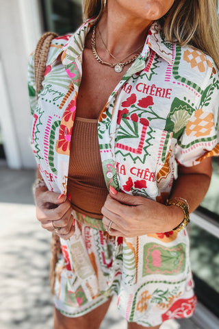 *Coastal Days Print Top - Simply Me Boutique