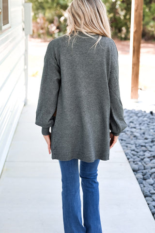 Cozy Edit Charcoal Cardigan - Simply Me Boutique