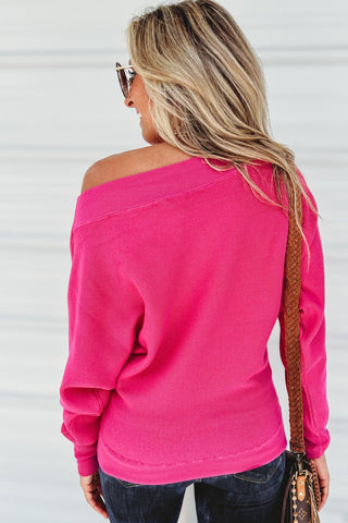 Date Night Pink Boatneck Sweater - Simply Me Boutique
