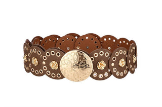 Desert Dancer Western Disc Brown Belt - Simply Me Boutique