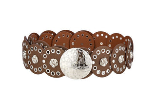 Desert Dancer Western Disc Brown Belt - Simply Me Boutique