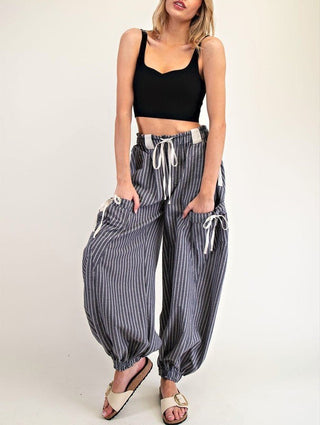 Desert Dune Cargo Pocket Joggers (Blue) - Simply Me Boutique