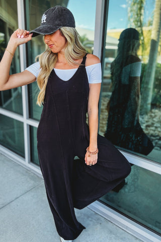 Desert Moon Black Jumpsuit - Simply Me Boutique