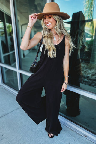 Desert Moon Black Jumpsuit - Simply Me Boutique