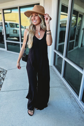 Desert Moon Black Jumpsuit - Simply Me Boutique