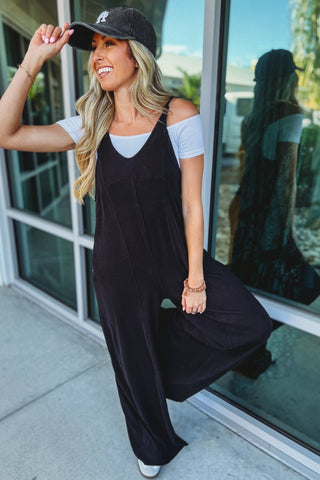 Desert Moon Black Jumpsuit - Simply Me Boutique