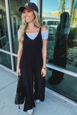 Desert Moon Black Jumpsuit - Simply Me Boutique