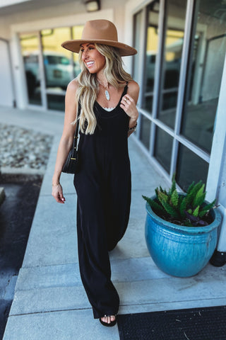 Desert Moon Black Jumpsuit - Simply Me Boutique