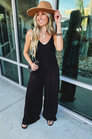 Desert Moon Black Jumpsuit - Simply Me Boutique