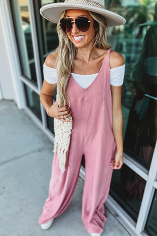 Desert Moon Rose Pink Jumpsuit - Simply Me Boutique