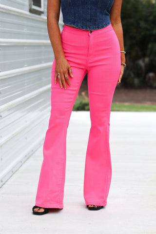 Disco Nights Stretchy Flares - Simply Me Boutique