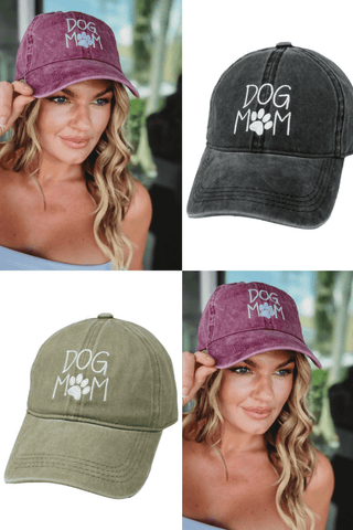 DOORBUSTER | Dog Mom Baseball Cap Hat - Simply Me Boutique