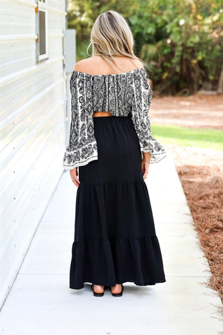 Easy Days Black Maxi Skirt - Simply Me Boutique