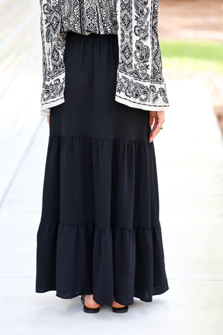 Easy Days Black Maxi Skirt - Simply Me Boutique