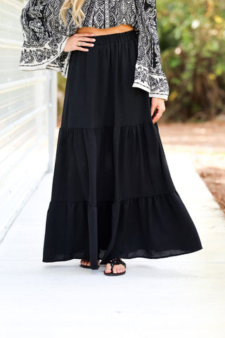 Easy Days Black Maxi Skirt - Simply Me Boutique