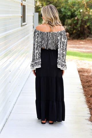 Easy Days Black Maxi Skirt - Simply Me Boutique