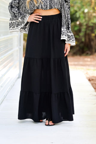 Easy Days Black Maxi Skirt - Simply Me Boutique
